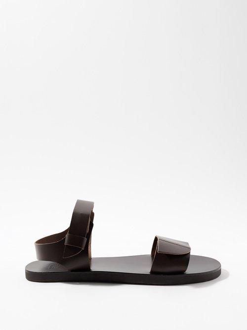 Ancient Greek Sandals - Casey Leather Sandals - Mens - Brown