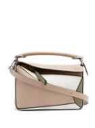 Matchesfashion.com Loewe - Puzzle Small Leather Cross-body Bag - Womens - Beige Multi