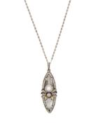 Matchesfashion.com Alexander Mcqueen - Spider Faux Pearl And Crystal Pendant Necklace - Womens - Clear