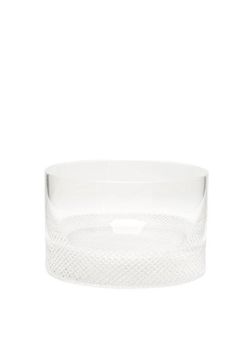 Matchesfashion.com Richard Brendon - Diamond Glass Ice Bucket - Womens - Clear