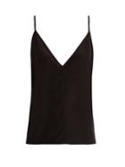Raey Fitted Deep V-neck Silk Cami Top