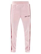 Matchesfashion.com Palm Angels - Logo-print Jersey Track Pants - Mens - Pink