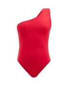 Matchesfashion.com Eres - Effigie One-shoulder Swimsuit - Womens - Red
