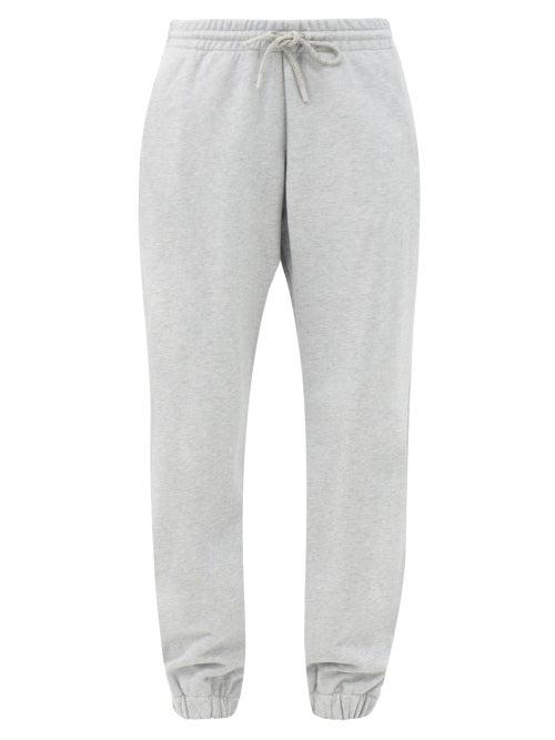 Matchesfashion.com Wardrobe. Nyc - Release 02 Drawstring-waist Cotton Track Pants - Womens - Light Grey