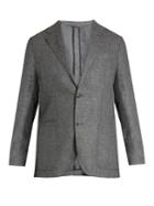 Ermenegildo Zegna Single-breasted Silk-blend Blazer