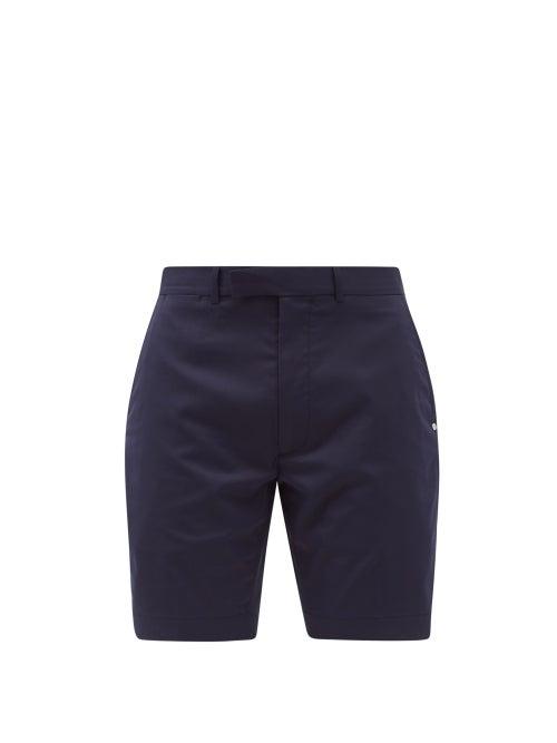 Matchesfashion.com Polo Ralph Lauren - Mid-rise Twill Slim-leg Shorts - Mens - Navy