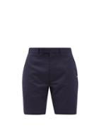 Matchesfashion.com Polo Ralph Lauren - Mid-rise Twill Slim-leg Shorts - Mens - Navy