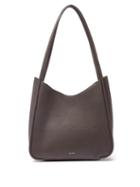 Ladies Bags The Row - Symmetric Medium Leather Shoulder Bag - Womens - Dark Brown