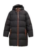 Loewe - Leather-trim Cotton-canvas Quilted Coat - Womens - Black