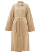 Matchesfashion.com Barrie - Belted Cashmere And Lambswool Blend Cardigan - Womens - Camel