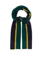 Matchesfashion.com Begg & Co. - Jura Striped Wool Blend Scarf - Mens - Navy Stripe