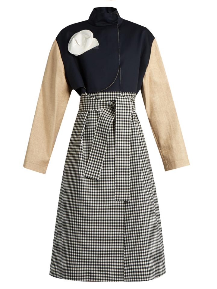 A.w.a.k.e. Contrast-panel Tie-front Coat