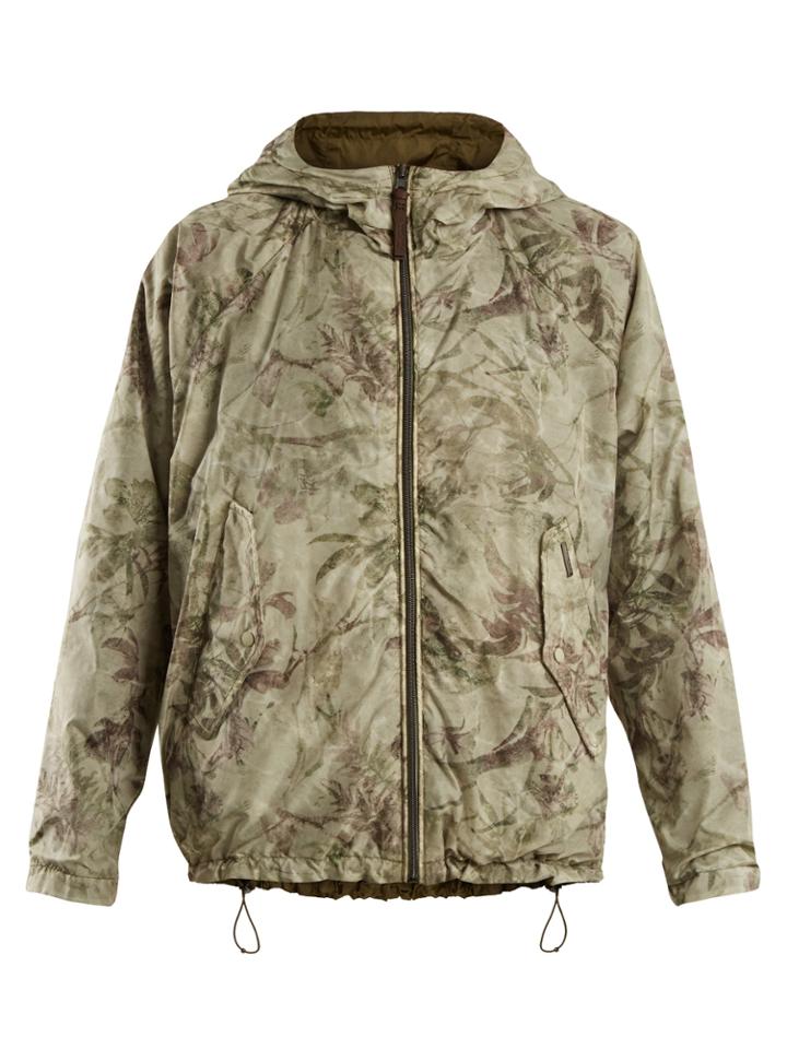 Woolrich John Rich & Bros. Reversible Palm-print Lightweight Jacket