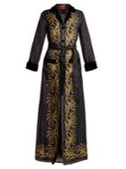 F.r.s - For Restless Sleepers Lelantos Baroque-print Silk Robe Dress