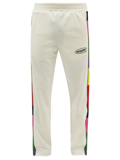 Palm Angels - X Missoni Logo-print Jersey Track Pants - Mens - White
