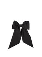 Matchesfashion.com Vaquera - Oversized Bow Taffeta Hair Clip - Womens - Black