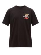 Matchesfashion.com Burberry - Gatley Logo Appliqu Cotton T Shirt - Mens - Black