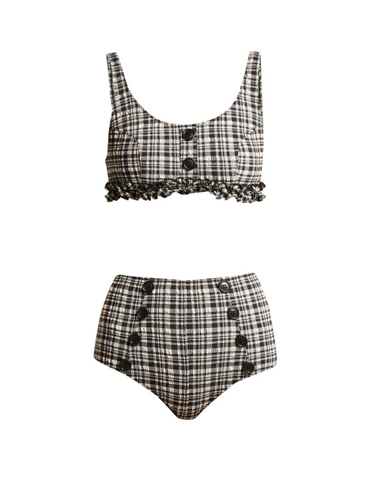 Lisa Marie Fernandez Colby Plaid Bikini