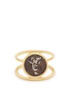 Dubini Alexander The Great Sterling-silver & Gold Ring