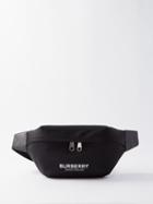 Burberry - Logo-print Canvas Belt Bag - Mens - Black