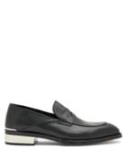 Matchesfashion.com Alexander Mcqueen - Heel-cap Leather Penny Loafers - Mens - Black