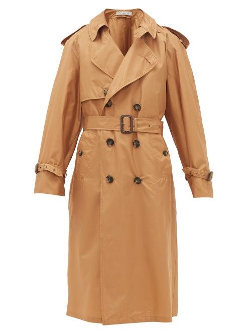 Matchesfashion.com Umit Benan B+ - Double-breasted Silk Trench Coat - Womens - Camel
