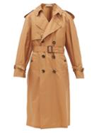 Matchesfashion.com Umit Benan B+ - Double-breasted Silk Trench Coat - Womens - Camel
