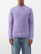 Howlin' - Barabas Crew-neck Wool Sweater - Mens - Purple