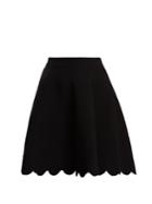 Alexander Mcqueen Scalloped-hem Matelass Skirt