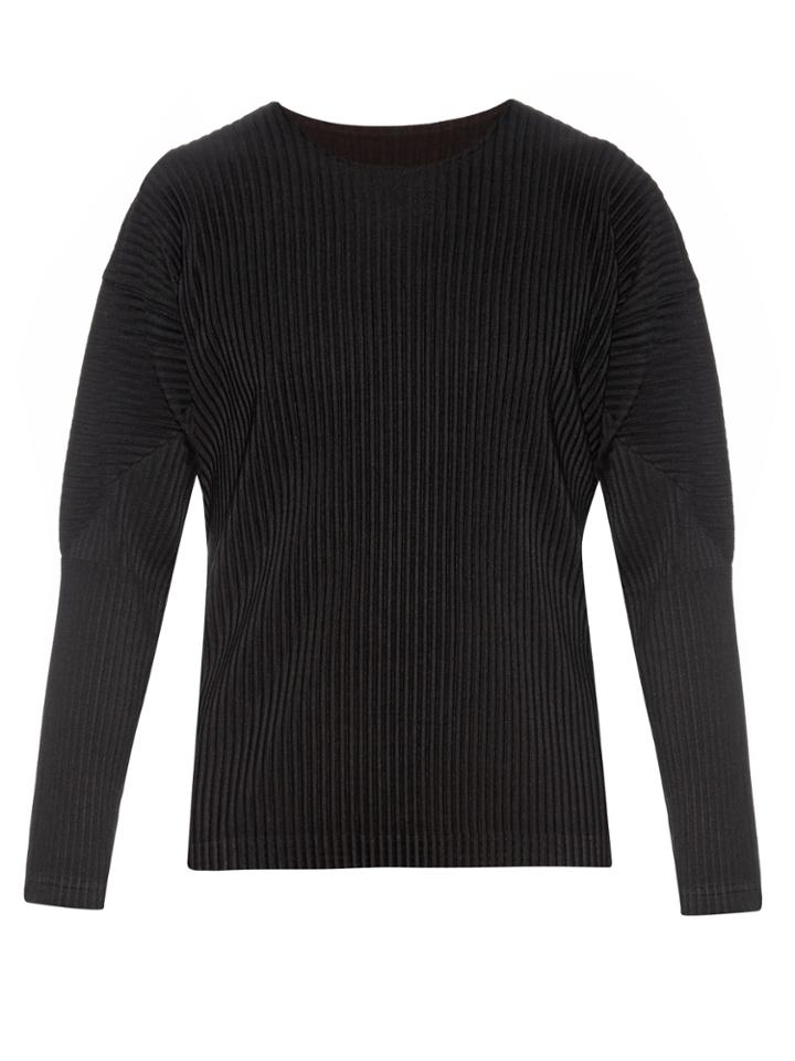 Homme Plisse Issey Miyake Pleated Long-sleeved Top