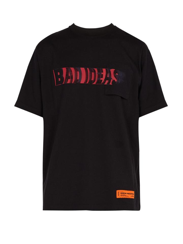 Heron Preston Bad Ideas-print Cotton T-shirt