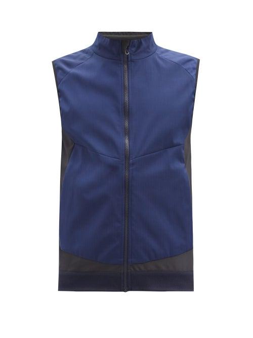 Matchesfashion.com Sease - Summer Predator Panelled Waterproof Gilet - Mens - Blue