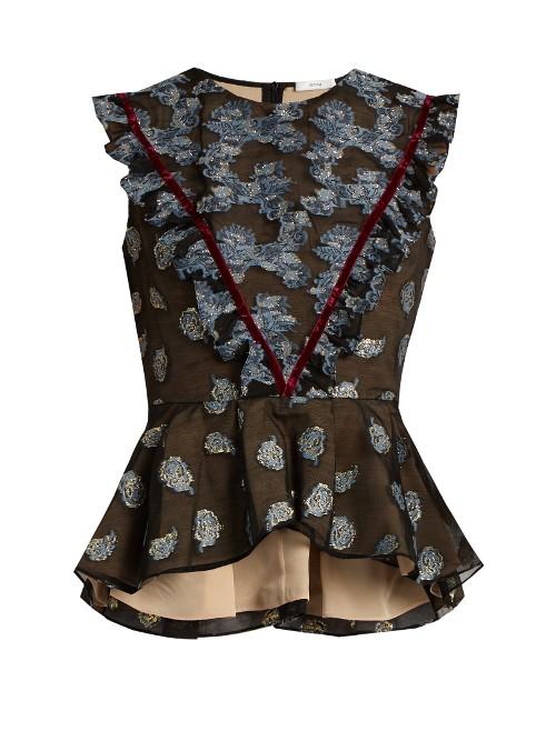 Erdem Quinn Fil Coup Sleeveless Top