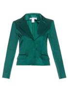 Oscar De La Renta Single-breasted Satin Jacket