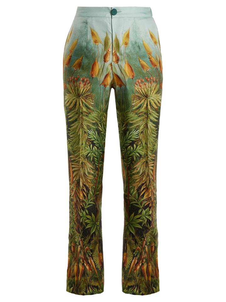 F.r.s - For Restless Sleepers Crono Floral-print Silk-twill Pyjama Trousers