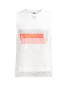 Matchesfashion.com Adidas By Stella Mccartney - Logo Print Cotton Blend Jersey Tank Top - Womens - White