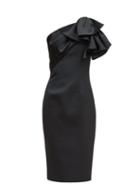 Matchesfashion.com Alexandre Vauthier - One-shoulder Satin Dress - Womens - Black