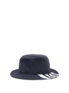 Matchesfashion.com Thom Browne - Four-bar Wool Bucket Hat - Mens - Navy