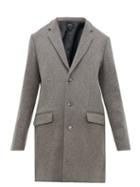 Matchesfashion.com A.p.c. - Single Breasted Wool Blend Overcoat - Mens - Grey