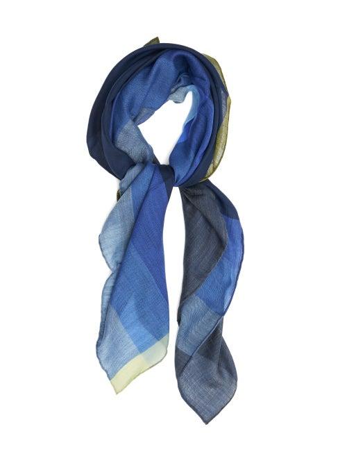 Matchesfashion.com Begg & Co. - Wispy Segall Lightweight Cashmere Scarf - Mens - Blue Multi