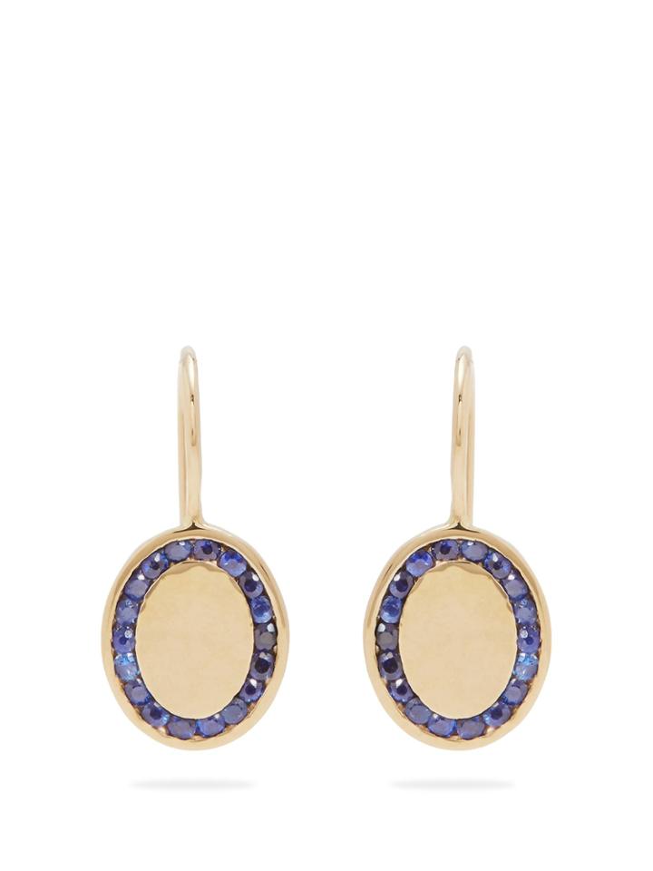 Jessica Biales Candy Sapphire & Yellow-gold Earrings