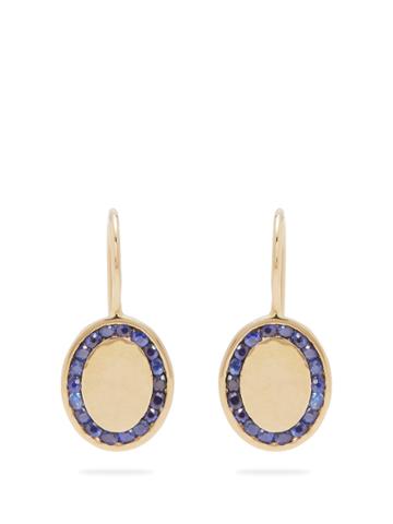 Jessica Biales Candy Sapphire & Yellow-gold Earrings