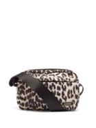 Ladies Bags Ganni - Leopard-print Recycled-shell Cross-body Bag - Womens - Leopard