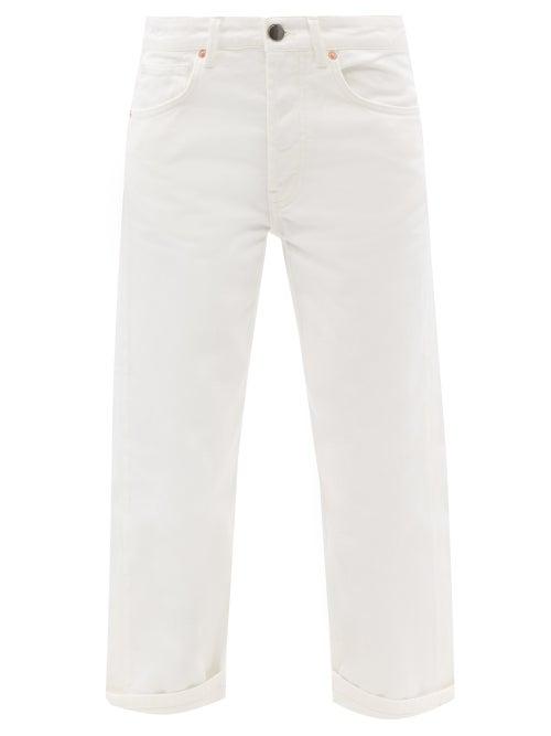 Ladies Rtw Raey - Dad Organic-cotton Baggy Boyfriend Jeans - Womens - White