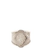 Matchesfashion.com Bottega Veneta - Diamond Shape Textured Sterling Silver Ring - Mens - Silver
