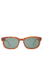 Matchesfashion.com Gucci - Rectangular Acetate Sunglasses - Mens - Tortoiseshell