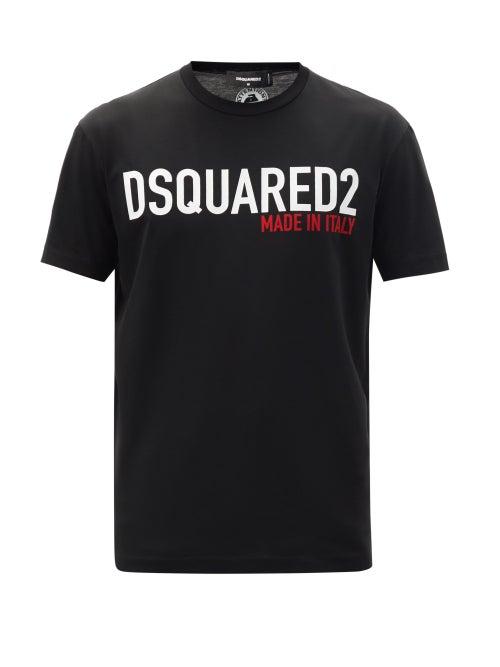 Matchesfashion.com Dsquared2 - Logo-print Cotton-jersey T-shirt - Mens - Black