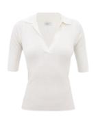 Gabriela Hearst - Cano Ribbed Cashmere-blend Polo Shirt - Womens - Ivory