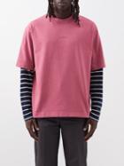 Acne Studios - Logo-print Cotton-jersey T-shirt - Mens - Pink