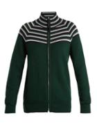 Matchesfashion.com Gabriela Hearst - Delia Cashmere Blend Zipped Cardigan - Womens - Green Multi